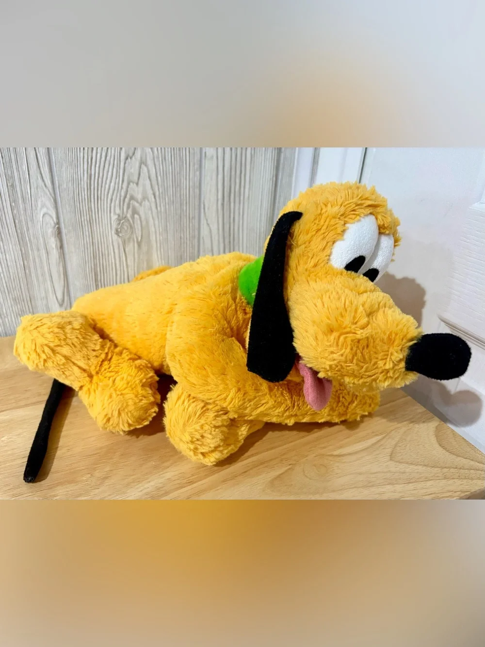 Disney Parks Pluto Plush Stuffed Animal Dog 15” Large Soft Cuddle Toy